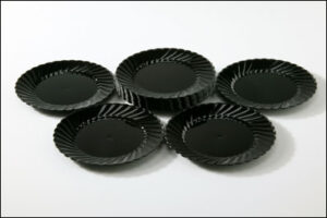 Black 5" Plates (20)